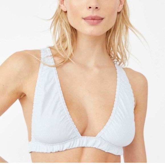 Free People Intimates Wait & See Bralette I’m Palest Sapphire - Picture 4 of 9